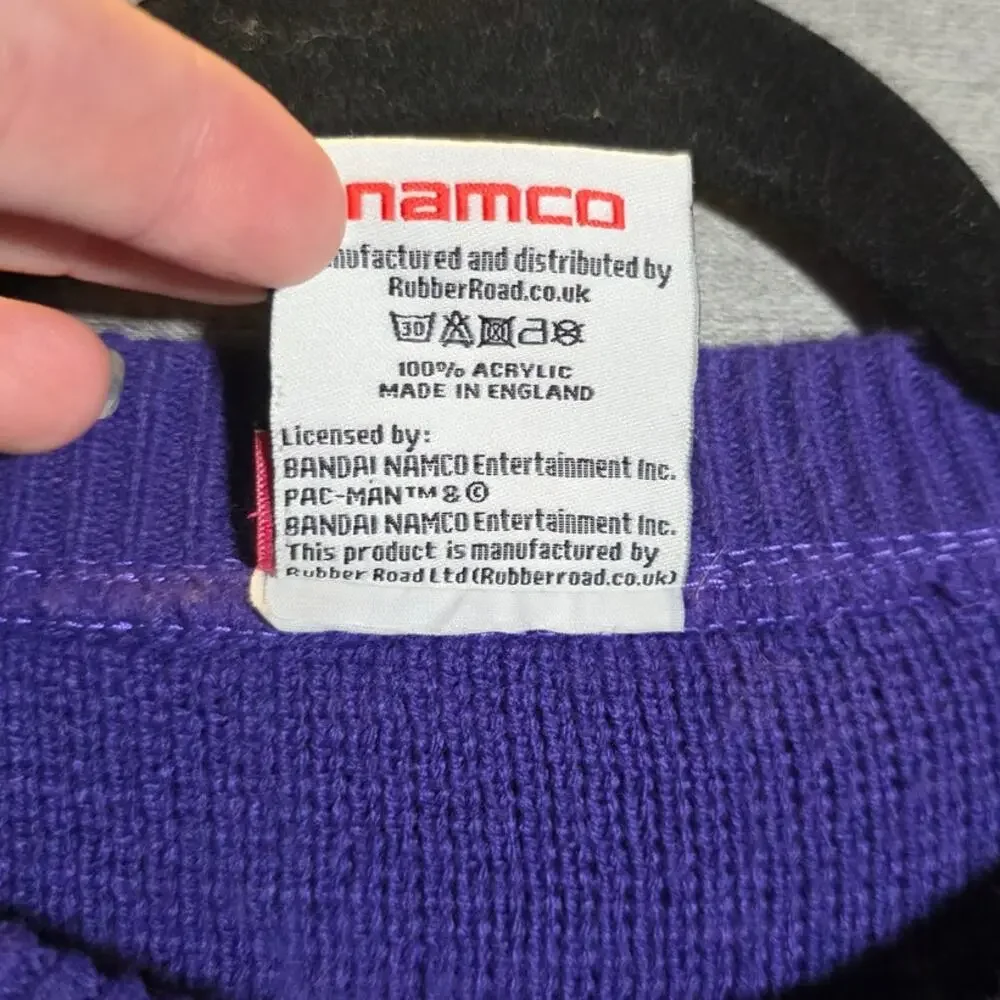 Numskull Christmas Ugly Sweater Pac-Man Purple Size 3XL Unique WAKA - Picture 7 of 9